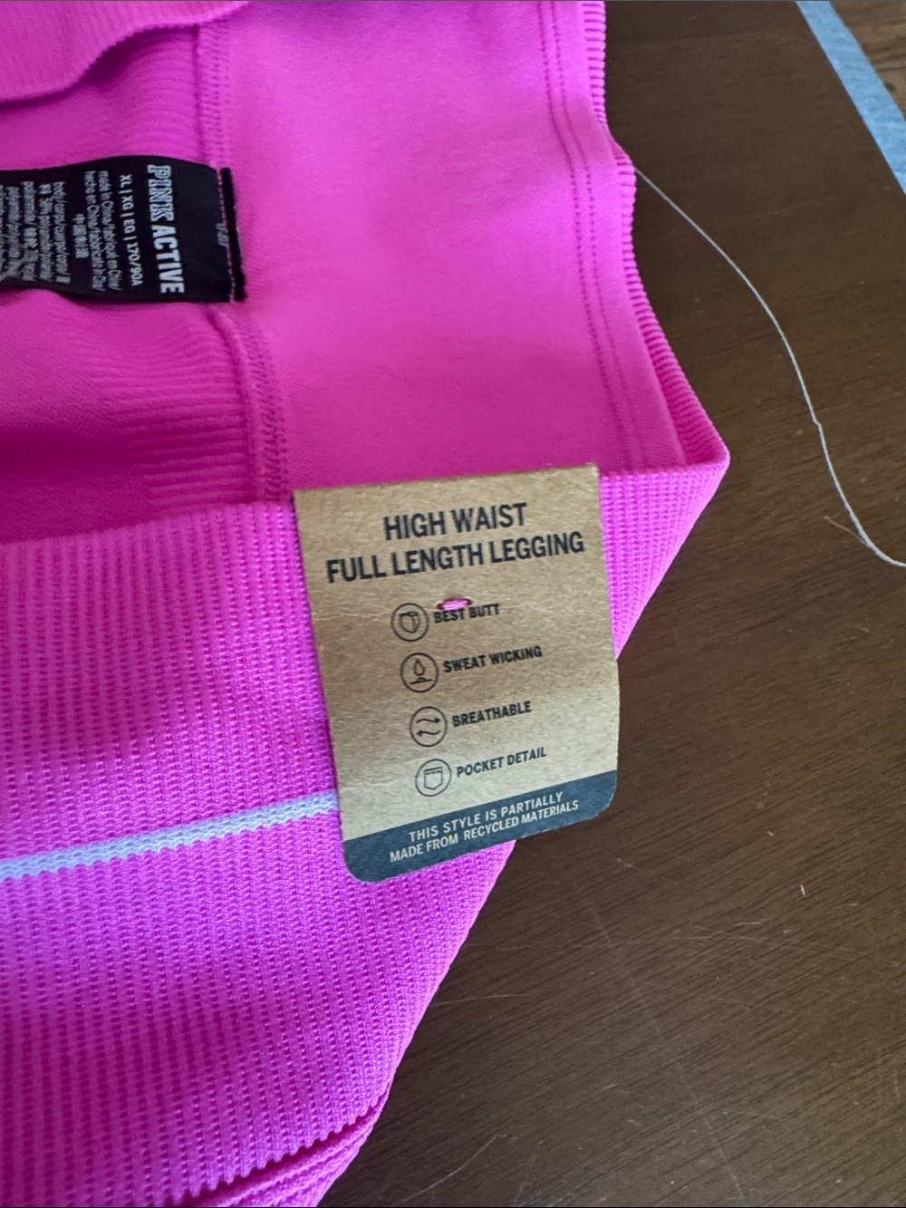 PINK Victoria's Secret Hot Pink Seamless Leggings - Picture 6 of 9